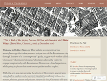 Tablet Screenshot of hiddenflorence.org